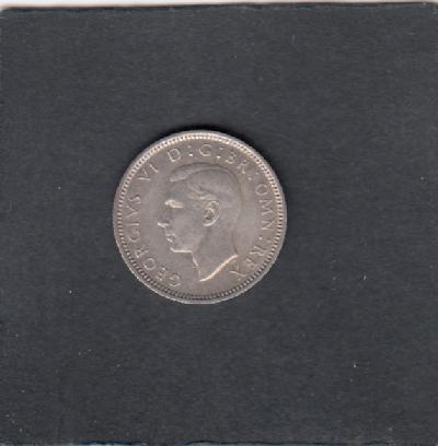 Beschrijving: 6 Pence GEORGIUS VI